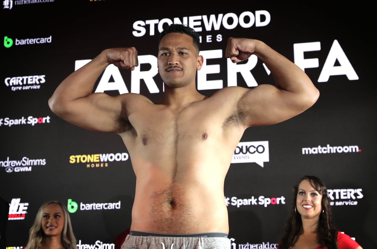 Joseph Parker v Joshua Fa - Official Weigh In