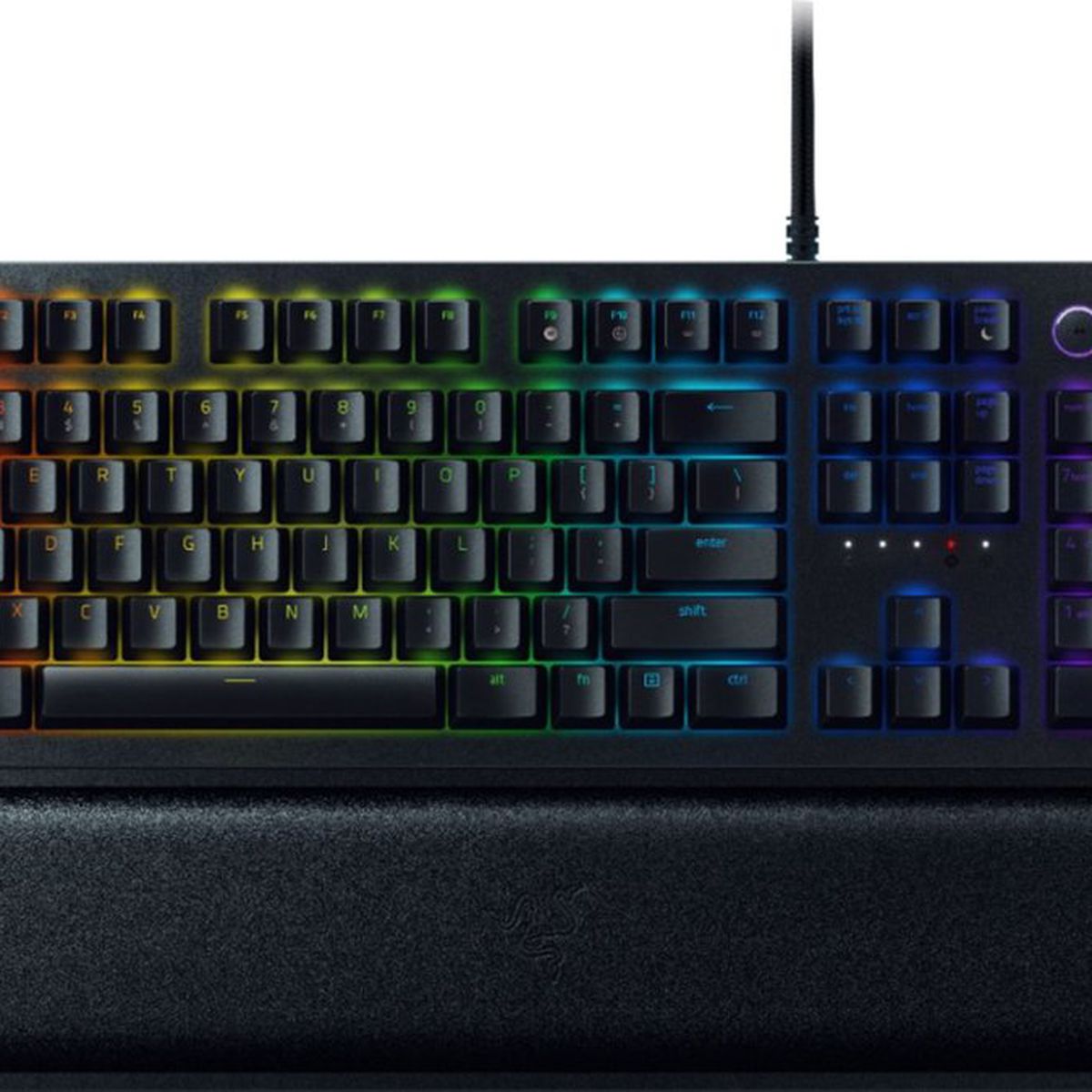 A product shot of the Razer Huntsman Elite gaming keyboard