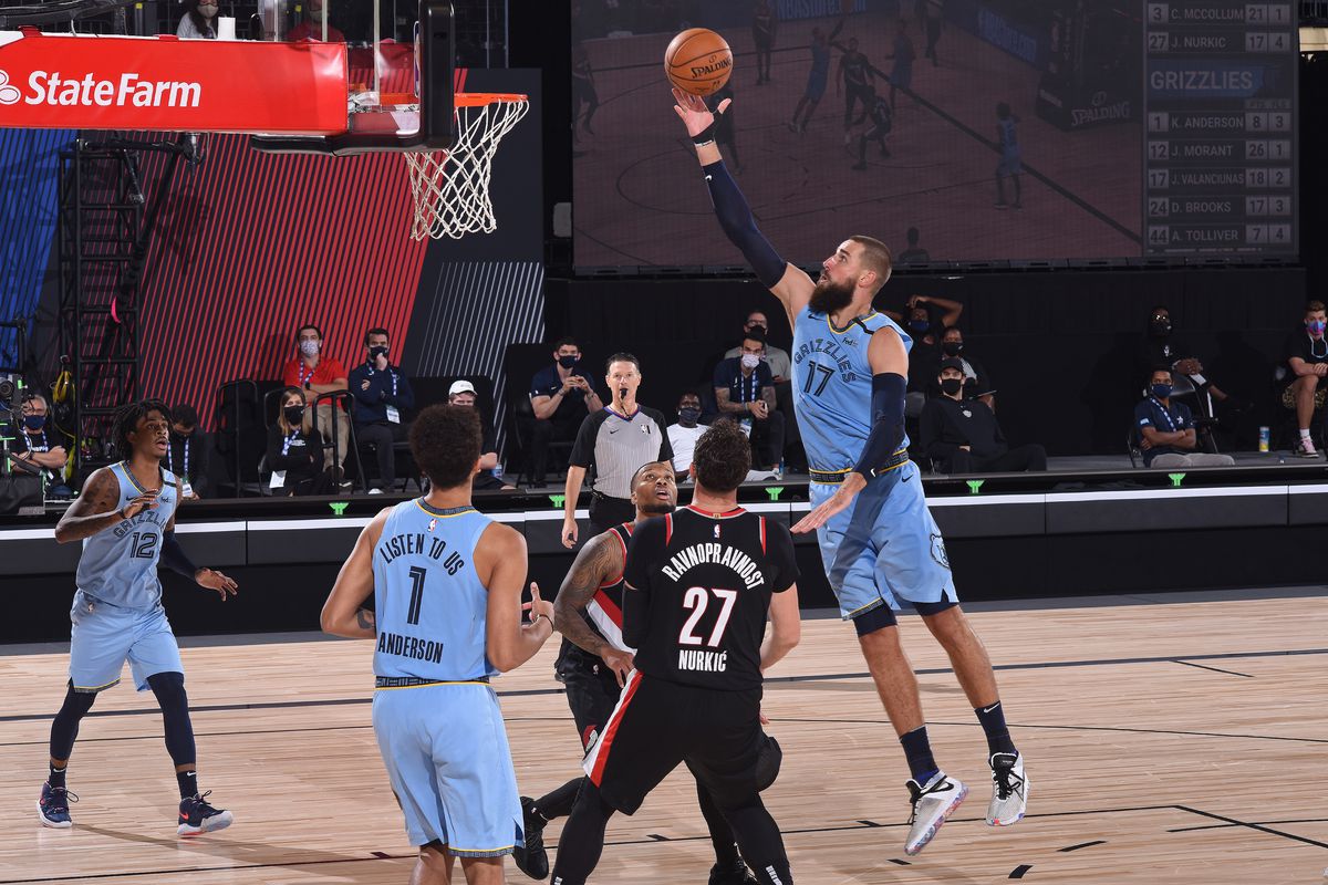 Western Conference Play in Game - Memphis Grizzlies v Portland Trail Blazers