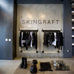 It is impossible to leave the store without trying on one of Skingraft’s signature leathers.