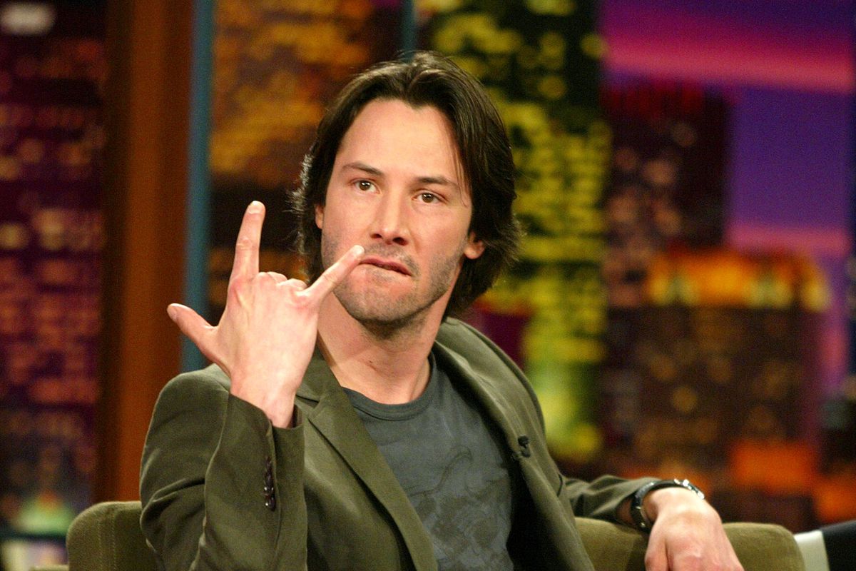 Keanu Reeves Appears on The Tonight Show with Jay Leno