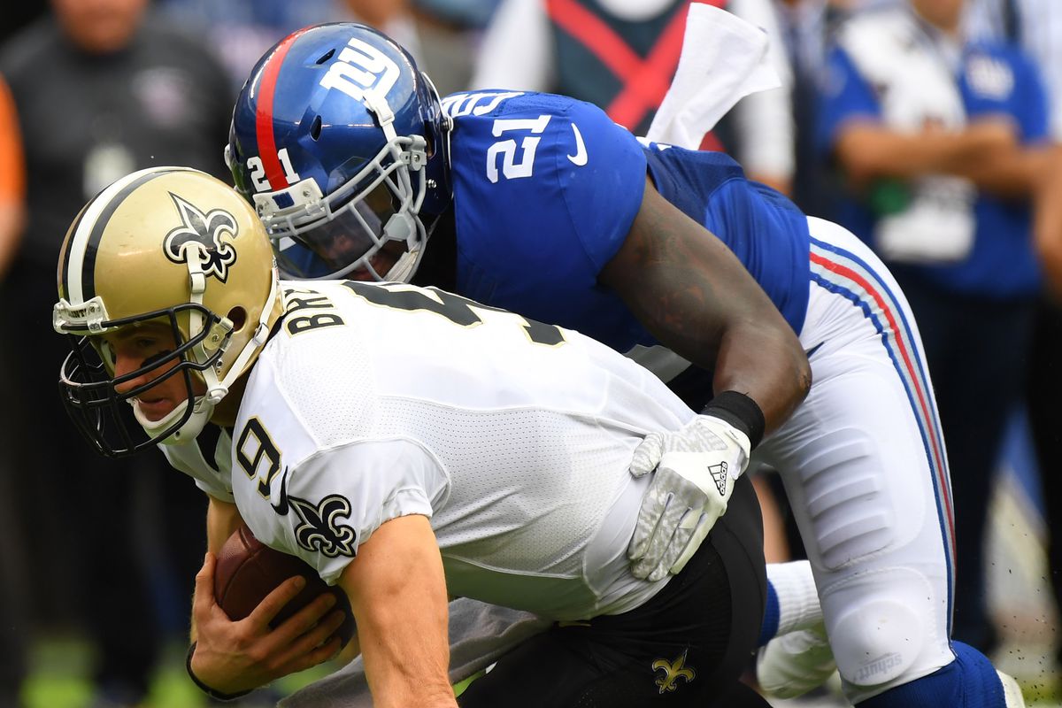 NFL: New Orleans Saints at New York Giants