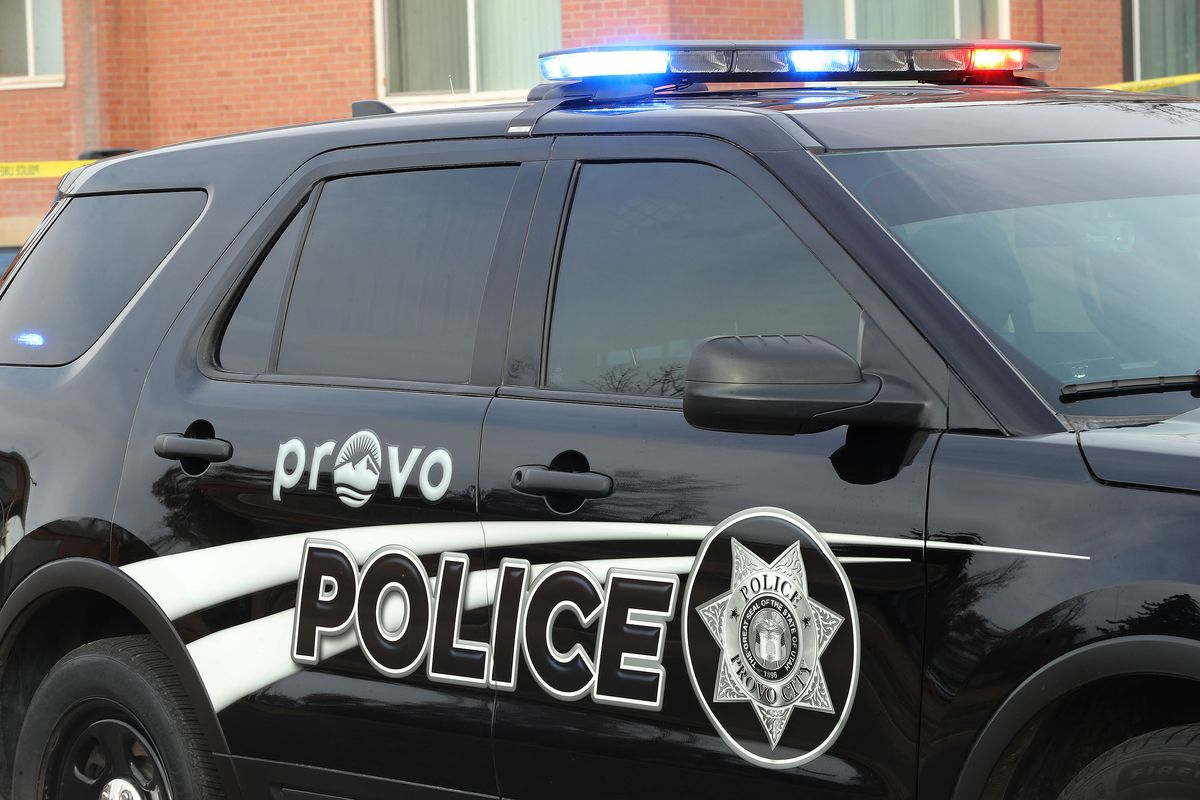 A Provo police vehicle is pictured in Provo on Thursday, Feb. 25, 2021. Police arrested a Provo man Monday after they say he was kicked out of an Uber after repeatedly hitting on the driver and trying to steal the driver’s car keys and cellphone.