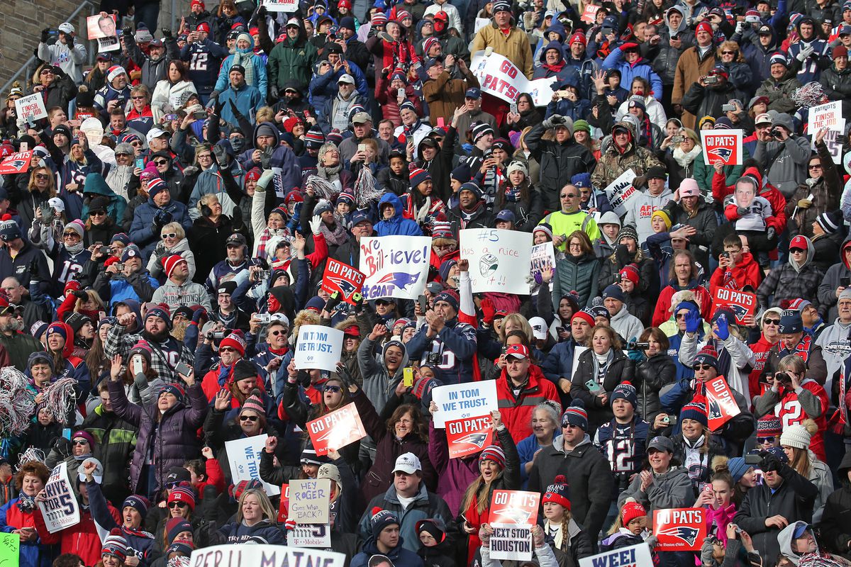New England Patriots Super Bowl Sendoff Rally