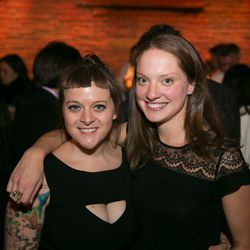 New York's Bartender of the Year Tiffany Short and Carmellini PR maven Jacque Burke.