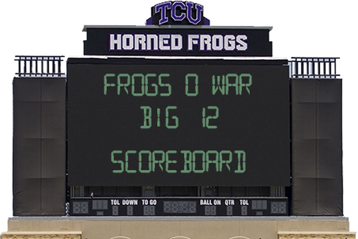 Oh scoreboard image, you're the only constant in this crazy conference.