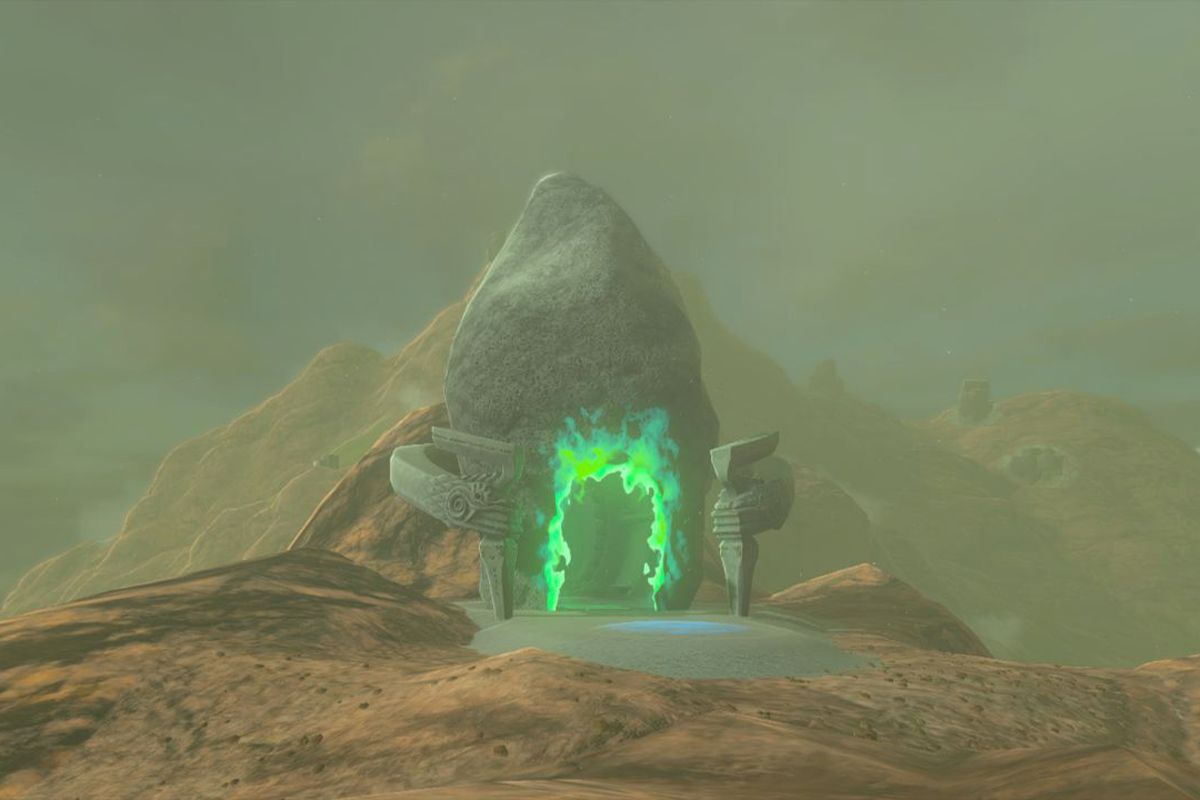 The Kakakin Shrine opening in Zelda: Tears of the Kingdom