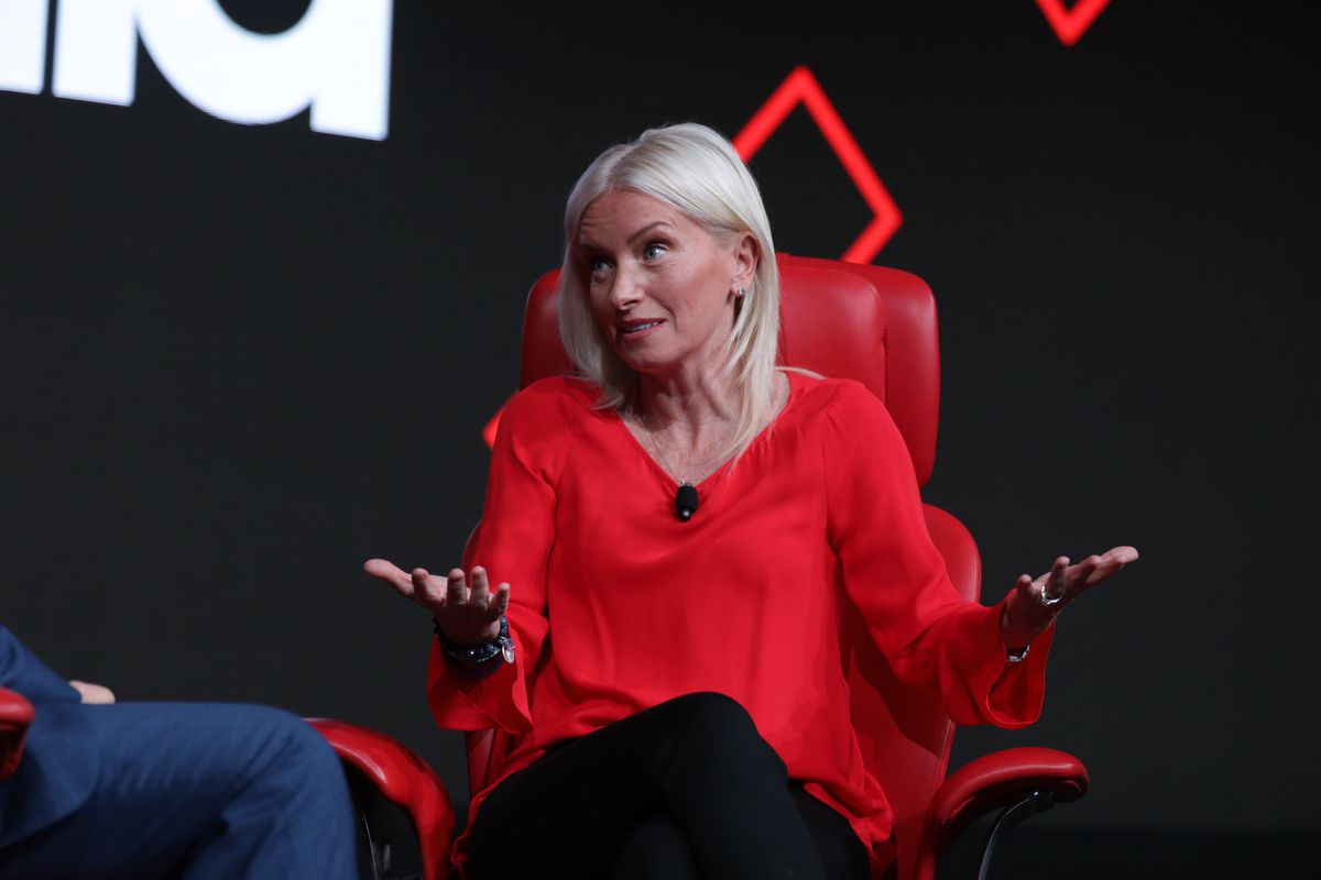Carolyn Everson, vice president of global marketing solutions at Facebook, onstage at the 2019 Code Media conference in Los Angeles.