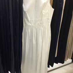 White poplin dress