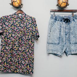 <b>Shades of Grey</b> fruit print shirt, $109; <b>Zanerobe</b> "Gabe" shorts, <a href="http://life-curated.com/index.php?product=646HYP&shop=1&c=14">$89</a> 