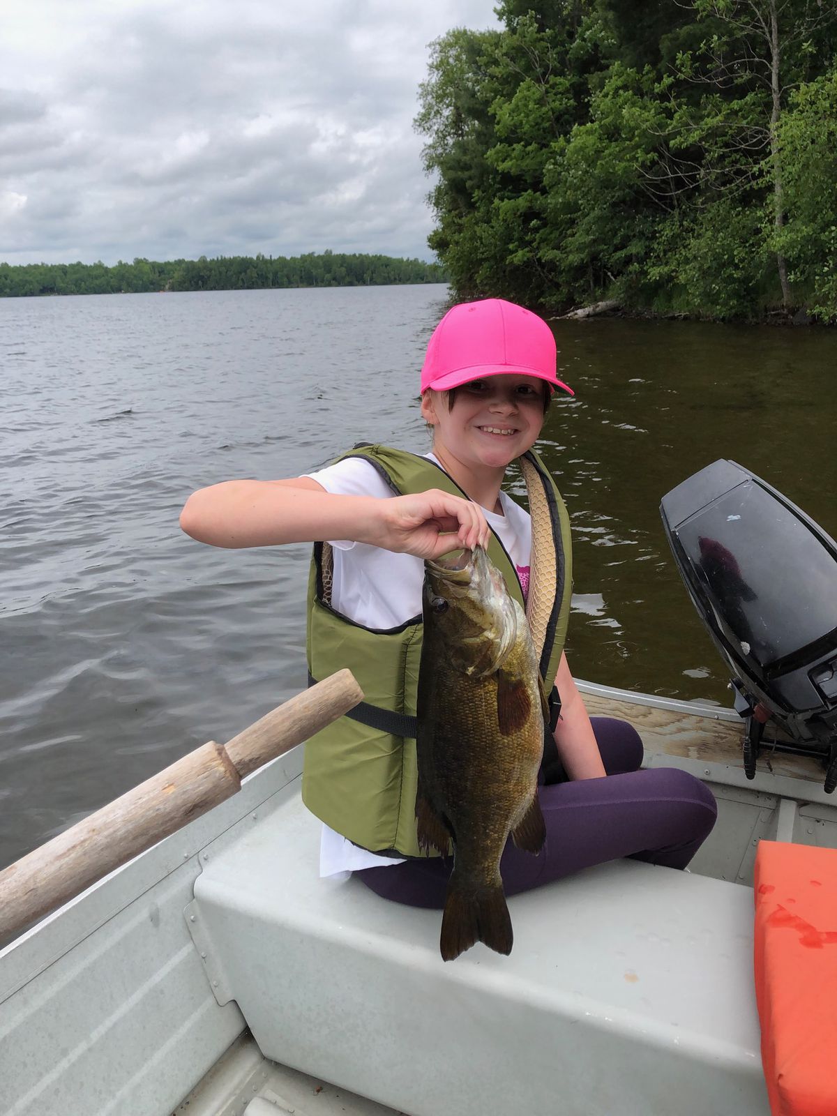 Pete Lamar's daughter with a fine smallmouth bass from northern Wisconsin. Provided photo