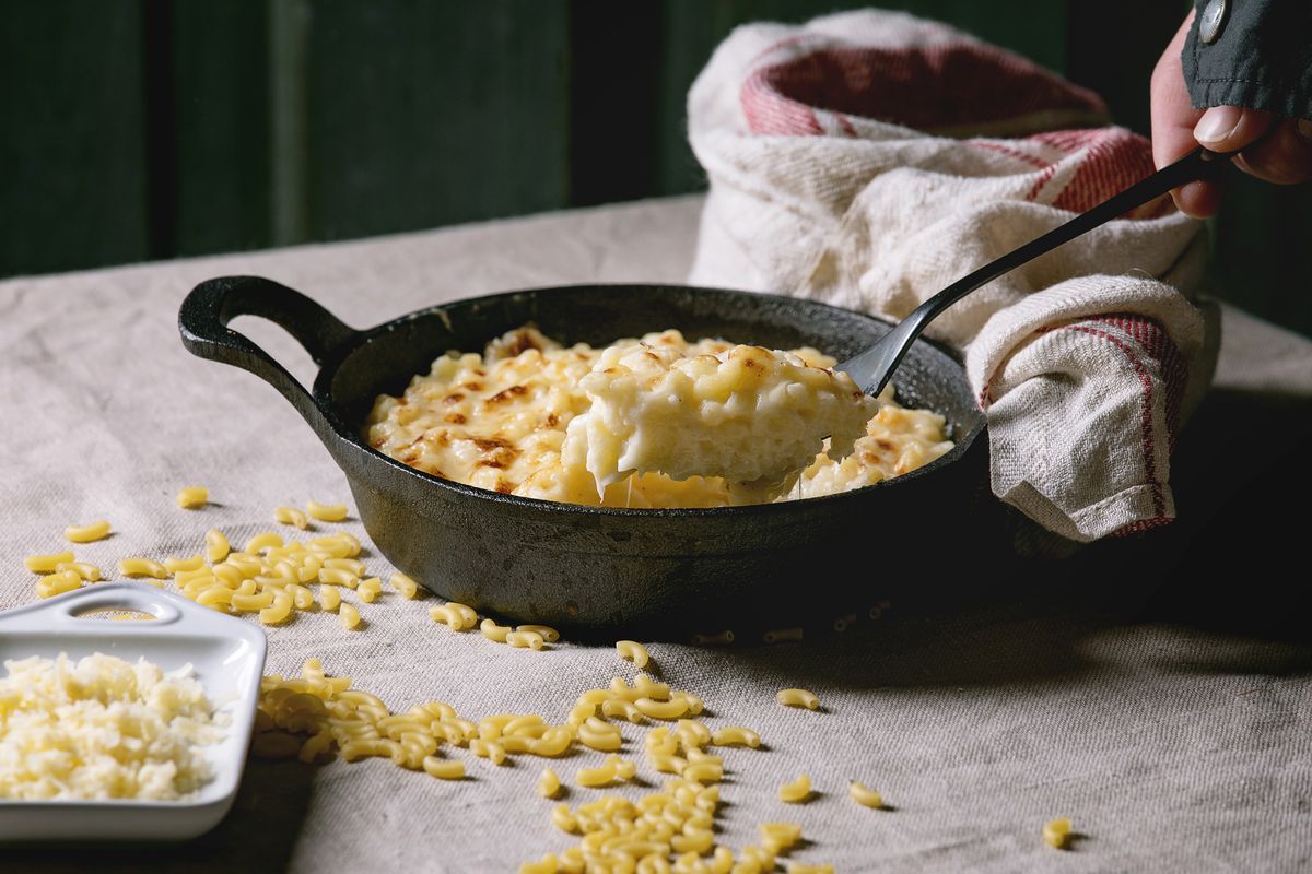 Classic american dish baked mac and cheese