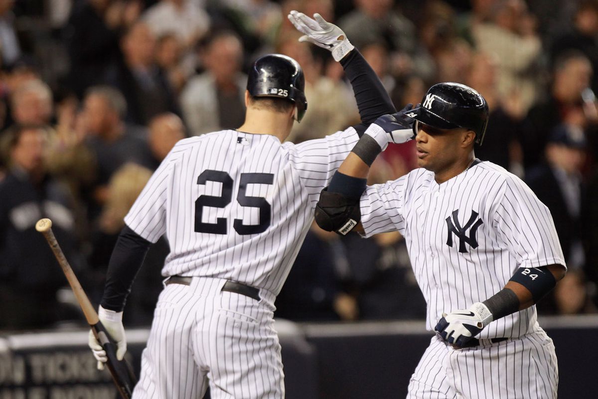 Is Mark Teixeira passing the baton to Robinson Cano in the Yankees' lineup?