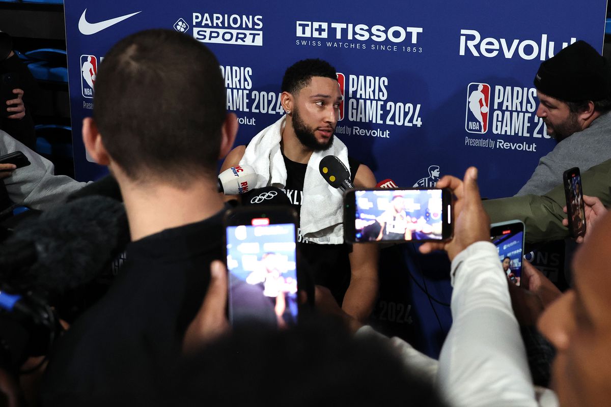 NBA Paris Games 2024 - Brooklyn Nets Practice and Media Availability