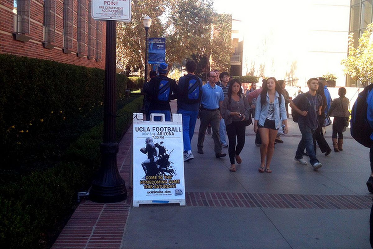 High tech promotional tactic from UCLA Athletics!