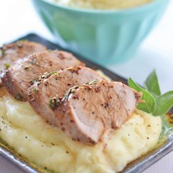 Honey-Mustard Pork Tenderloin from "Kitchen Meets Girl: 30 Easy Meals for Reluctant Cooks" by Ashley Whitmore.