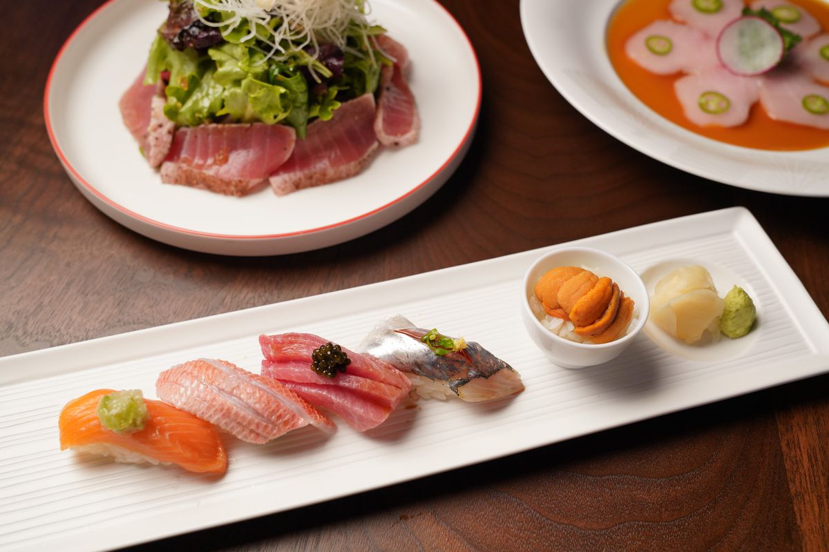 Select sushi and other dishes.