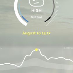 The Plume app gives recommendations for what types of activities are OK depending on the air quality.