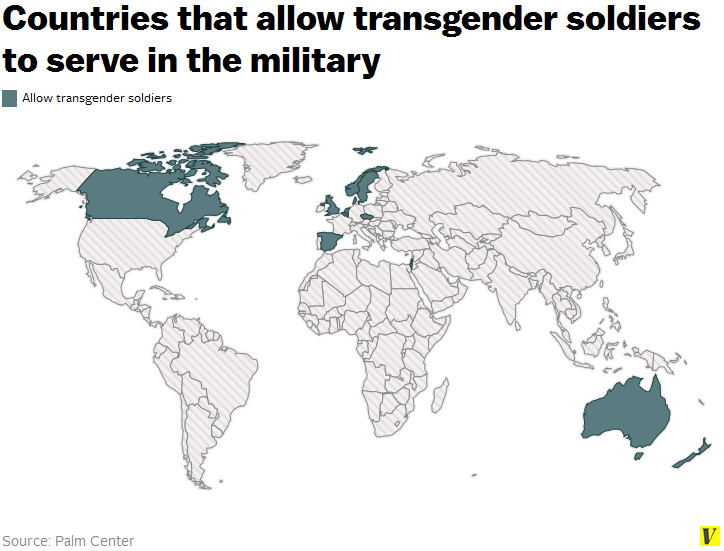 transgender soldiers map