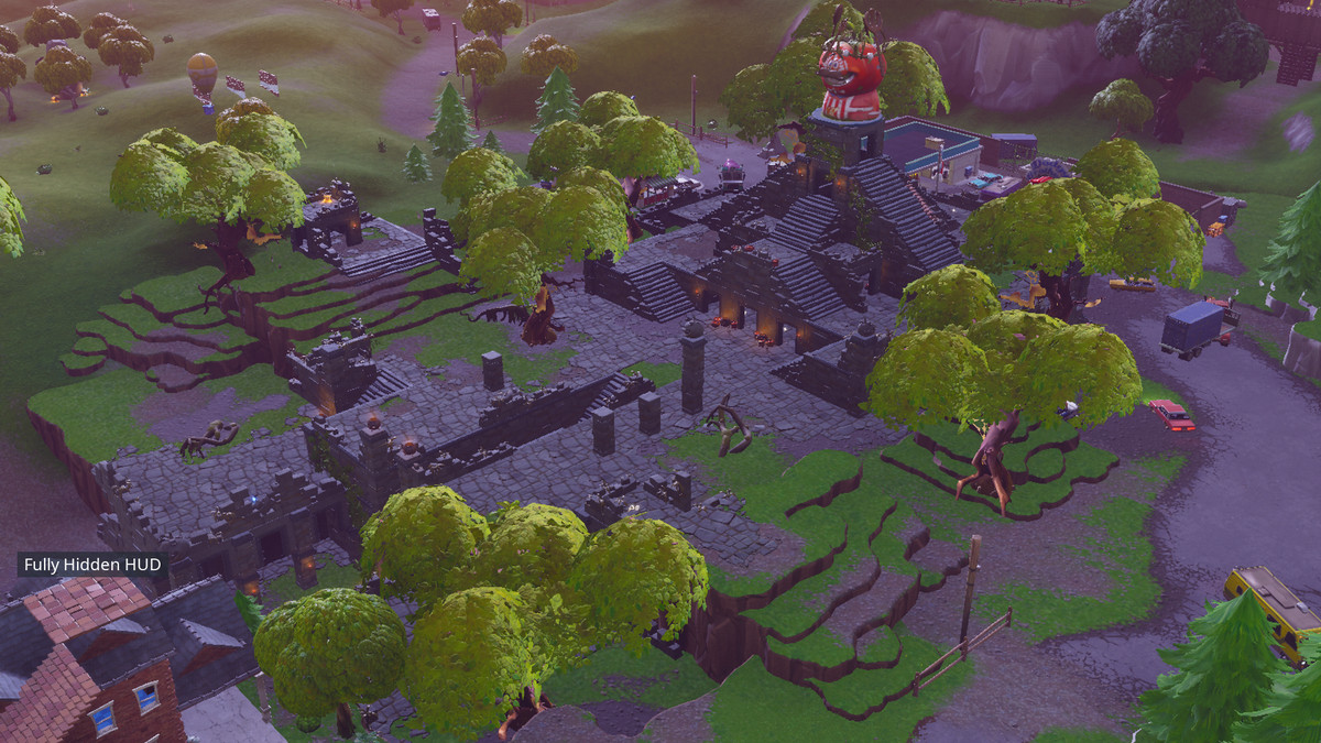 Fortnite - Tomato Temple from above