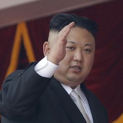 FILE - In this April 15, 2017 file photo, North Korean leader Kim Jong Un waves during a military parade in Pyongyang, North Korea to celebrate the 105th birth anniversary of Kim Il Sung, the country's late founder and grandfather of current ruler Kim Jong Un. North Korea fired a ballistic missile from its capital Pyongyang that flew over Japan before plunging into the northern Pacific Ocean, officials said Tuesday, Aug. 29, 2017, an especially aggressive test-flight that will rattle an already anxious region. (AP Photo/Wong Maye-E, File)