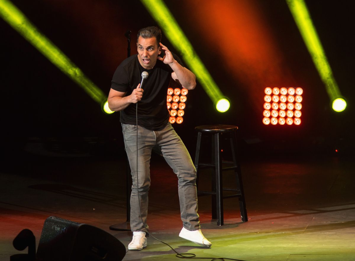 IRVINE, CA - OCTOBER 01:  Comedian Sebastian Maniscalco performs at Funny Or Die's Oddball Comedy and Curiousity Festival 2016 at Irvine Meadows Amphitheatre on October 1, 2016 in Irvine, California.  (Photo by Tara Ziemba/Getty Images)
