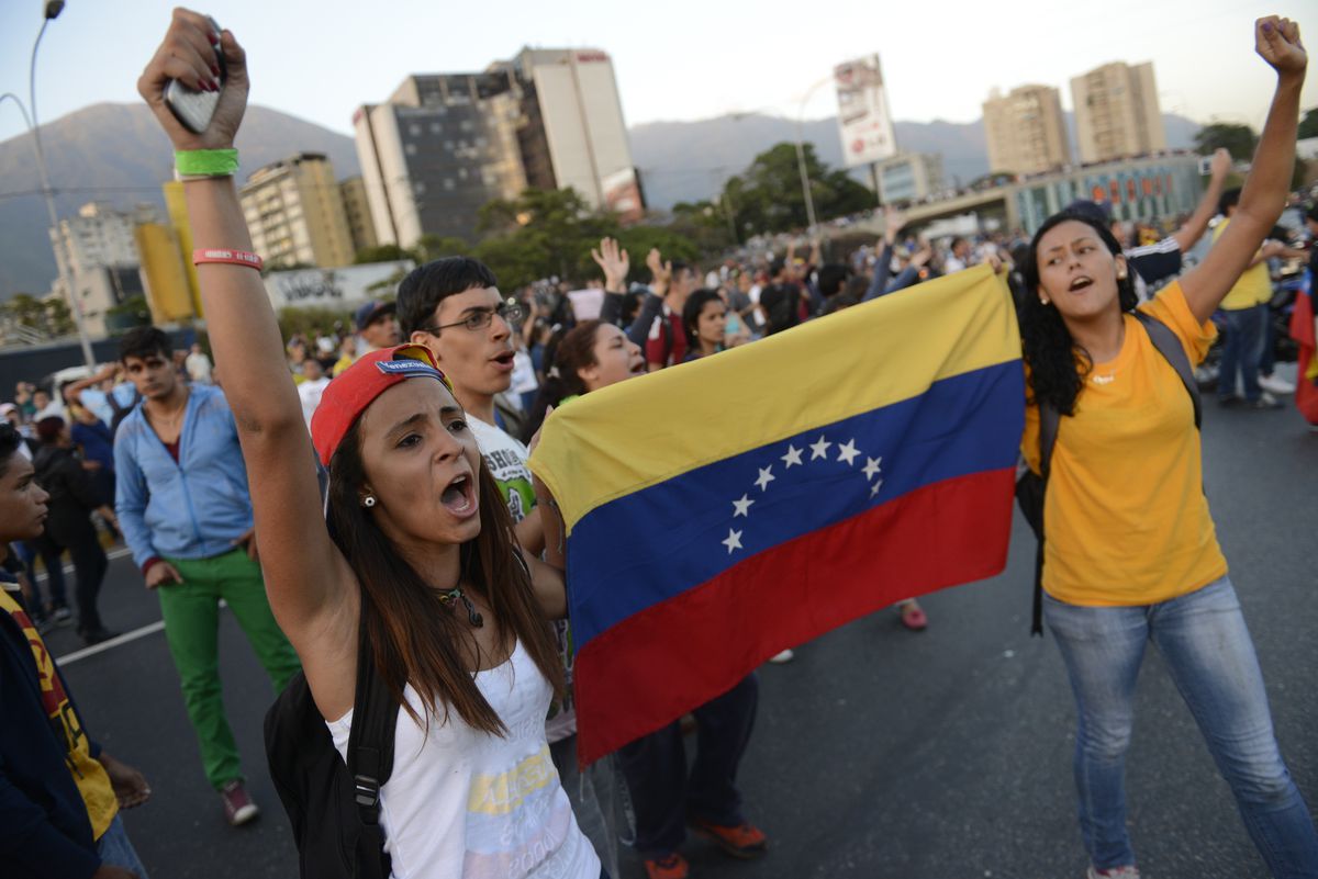 Venezuelan protesters