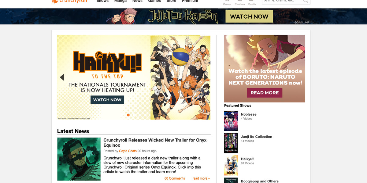 Sony is reportedly close to buying Crunchyroll for nearly $1 billion