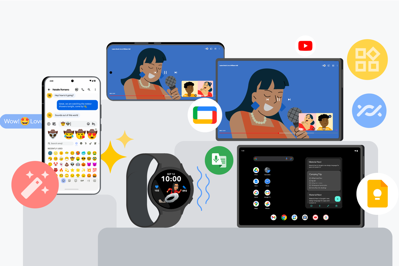 Android accessability update illustration