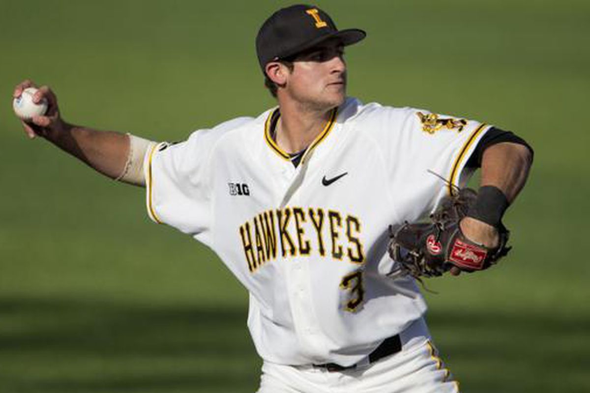 Nick Roscetti led the Hawkeye offense with three hits and 2 RBIs