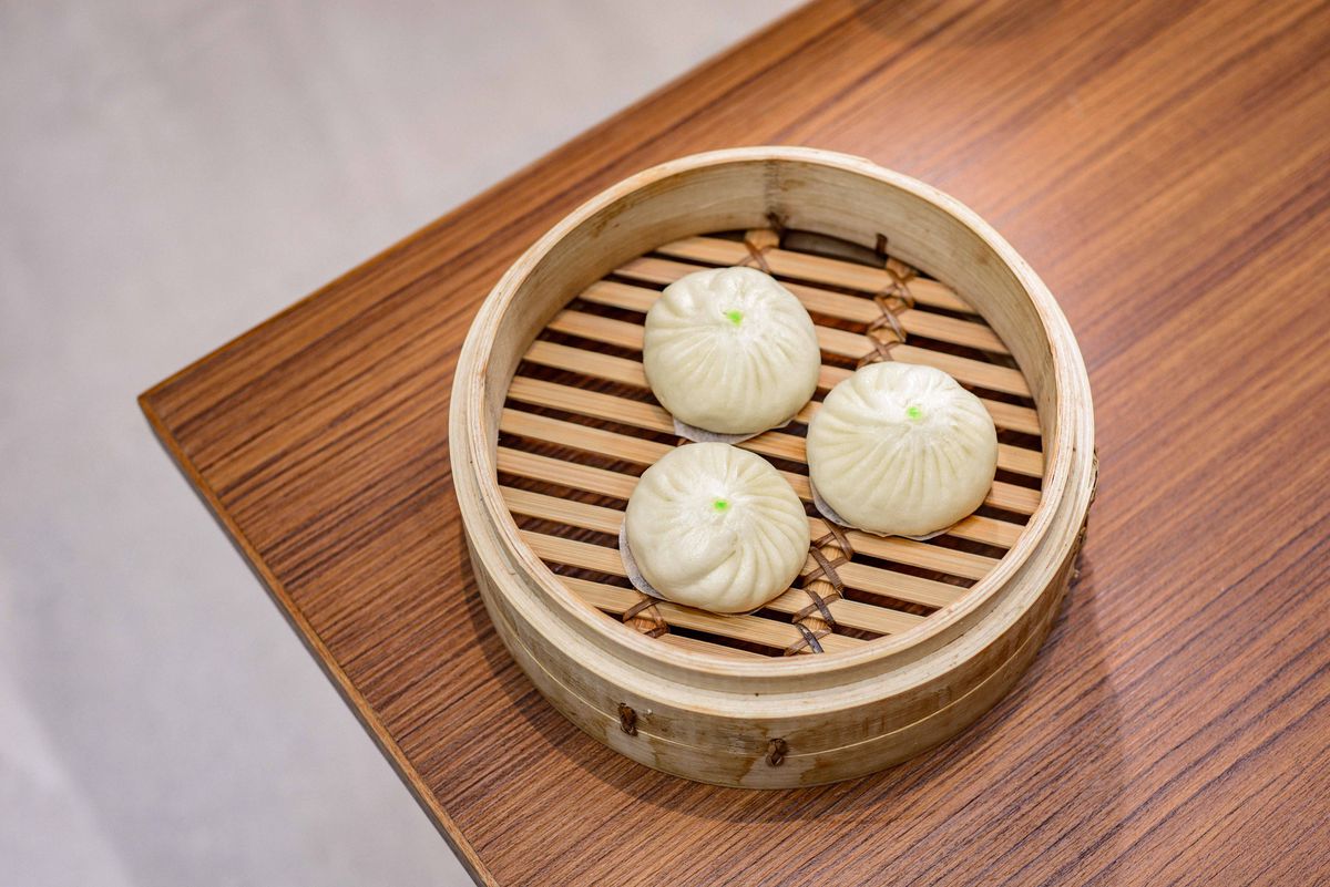 Xiao long bao dumplings on the menu at Din Tai Fung’s first London restaurant opening