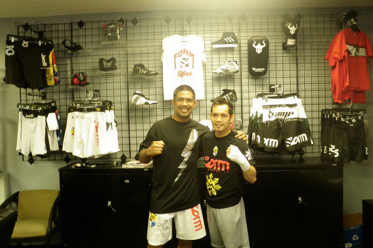 <em><strong>Mark Munoz</strong>, after training with Boxing Champ, Nonito Donaire</em> -- Could he be a coach for the upcoming "The Ultimate Fighter Philippines"?