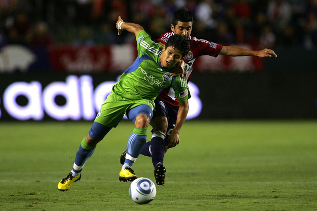 Fredy Montero became the Sounders' fourth Designated Player in their relatively young history.  (Photo by Victor Decolongon/Getty Images)