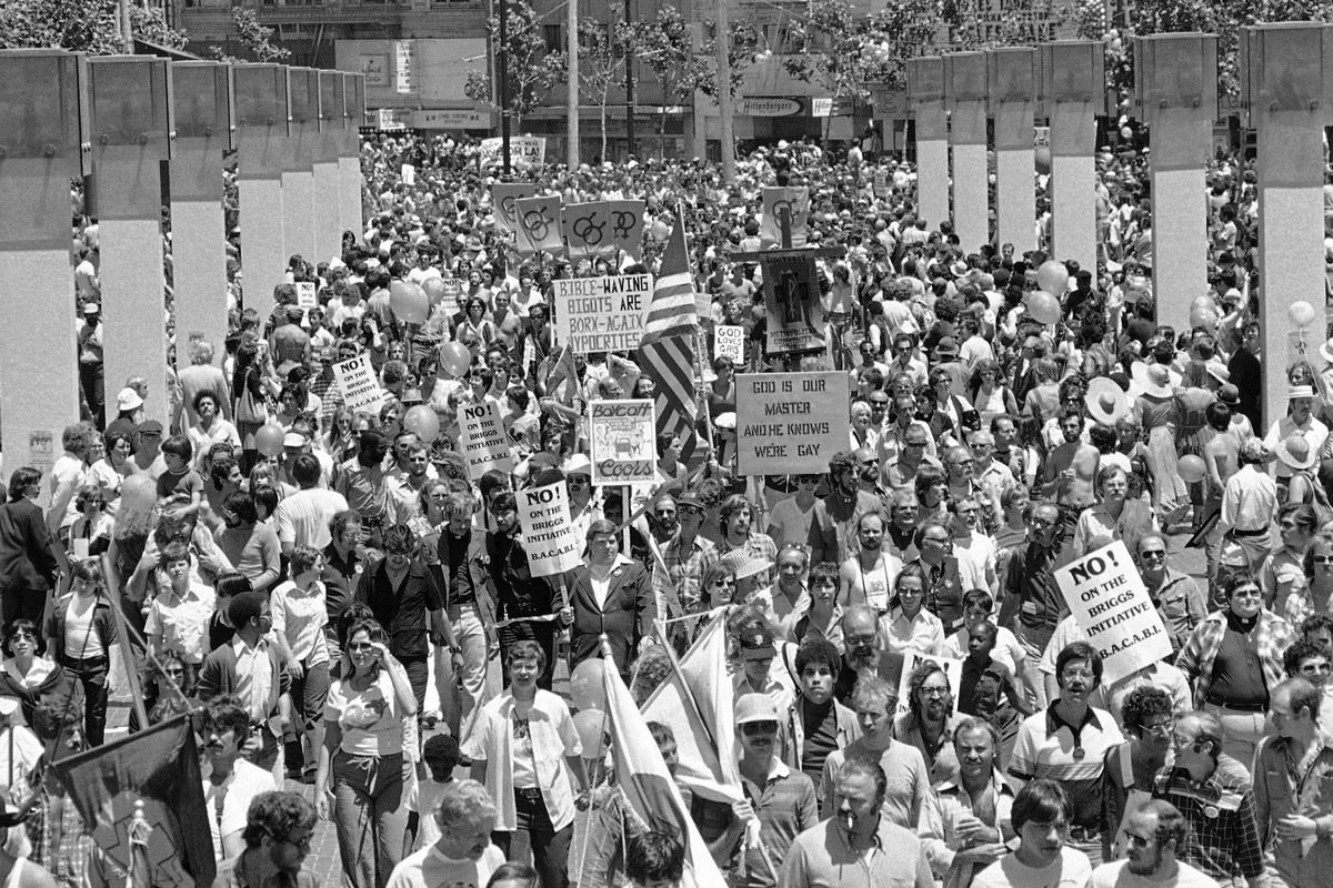 Gay Freedom Day Parade in San Francisco, 1978.