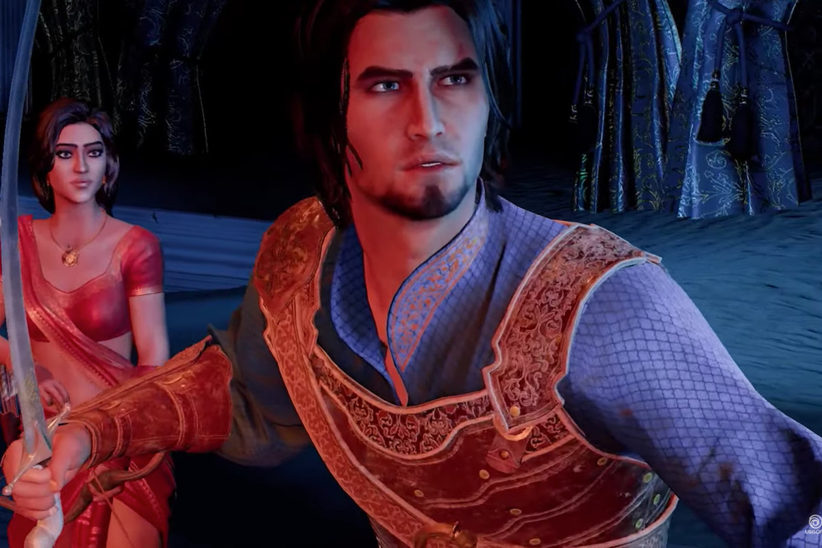 Main characters face a deadly enemy in Prince of Persia: The Sands of Time remake