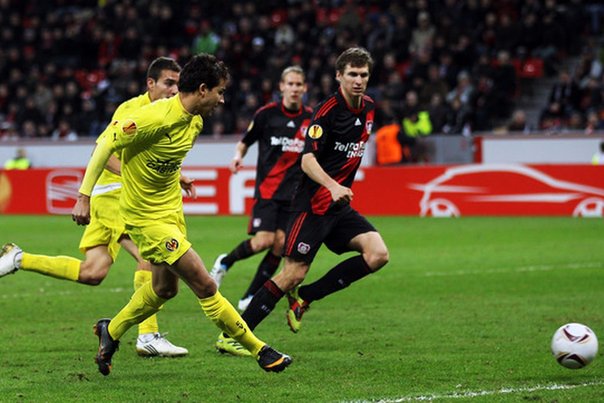 We'll remember this one: Nilmar scoring the game-winner at Bayer Leverkusen.  Not enough of those moments in yellow, though, for our record signing(Photo by Lars Baron/Bongarts/Getty Images)
