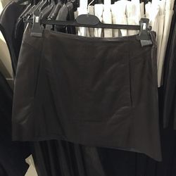 Leather Florencia skirt, $300