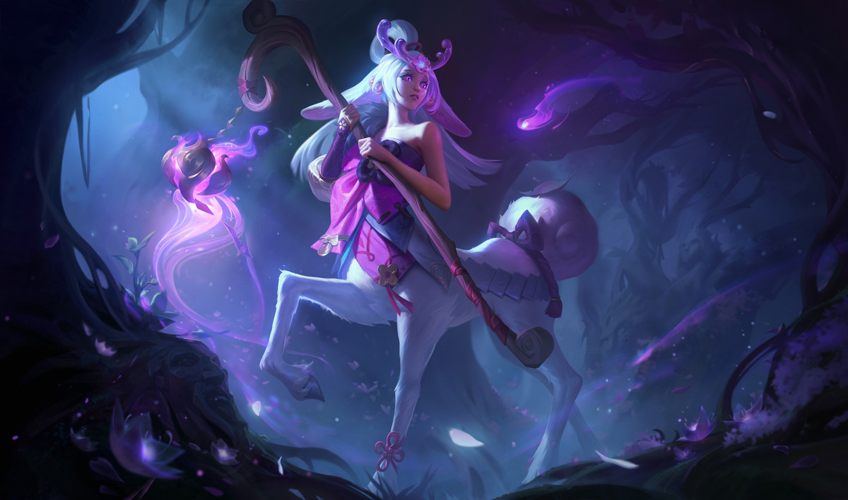League of Legends adding a new set of anime-inspired skins, including sexy Thresh
Spirit Blossom Lillia is a white dryad with purple clothing