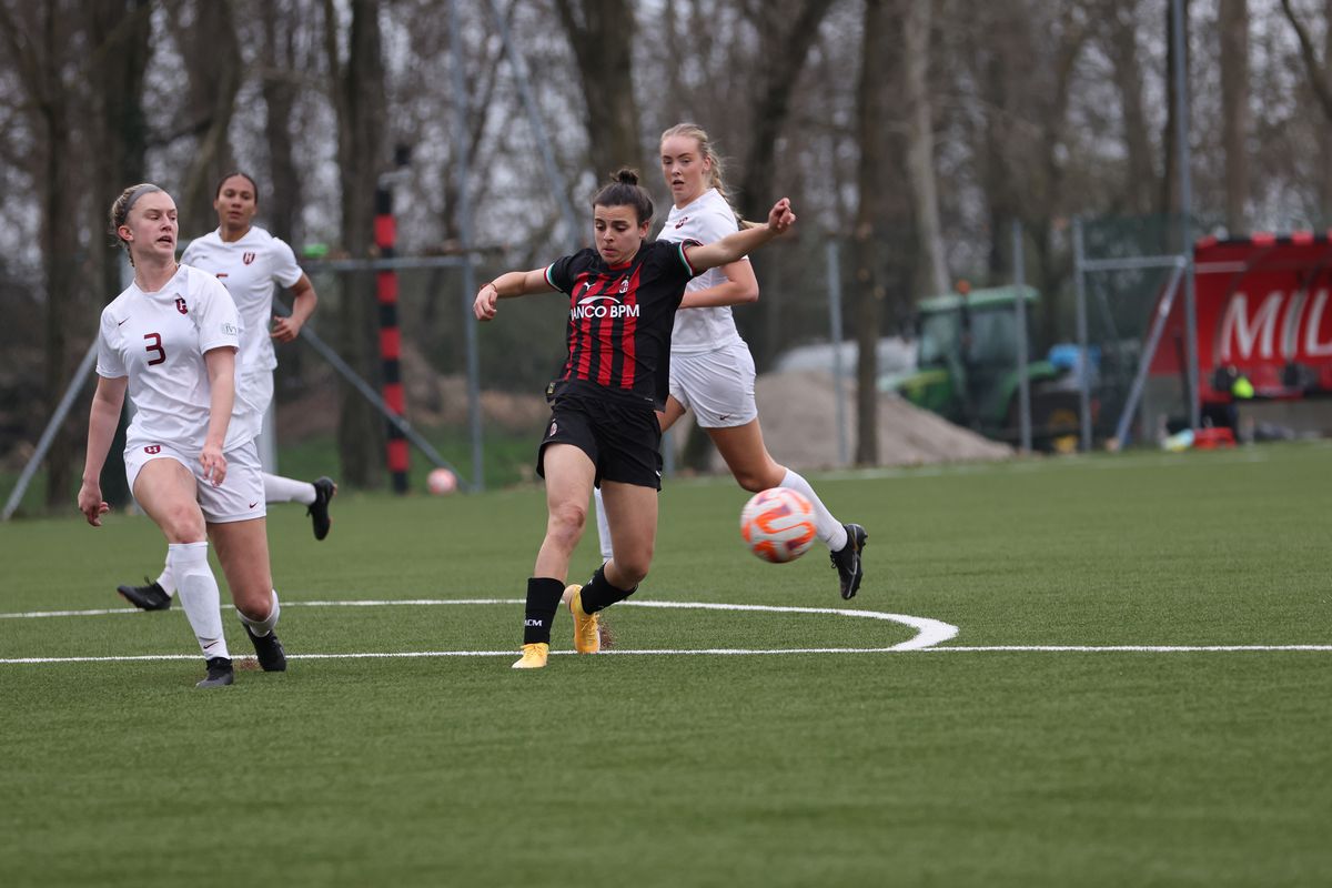 AC Milan takes on Harvard University in a scrimmage on March 13th, 2023
