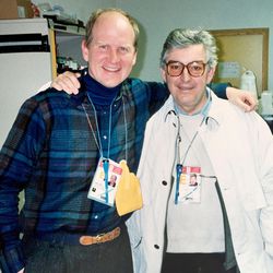 Tom Smart with his mentor, two time Pultizer Prize winner Horst Faas.