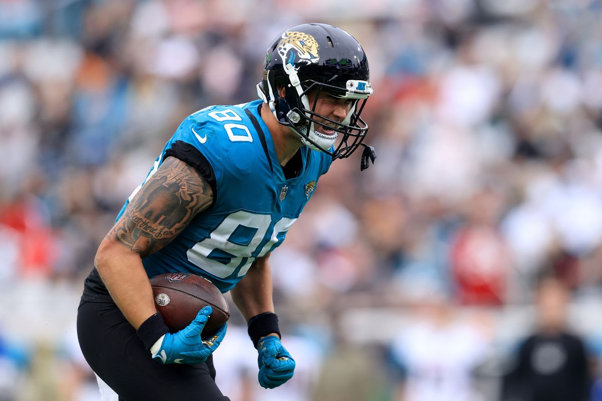 James O&#39;Shaughnessy fantasy football start/sit advice: What to do with  Jaguars TE in Week 13 - DraftKings Nation