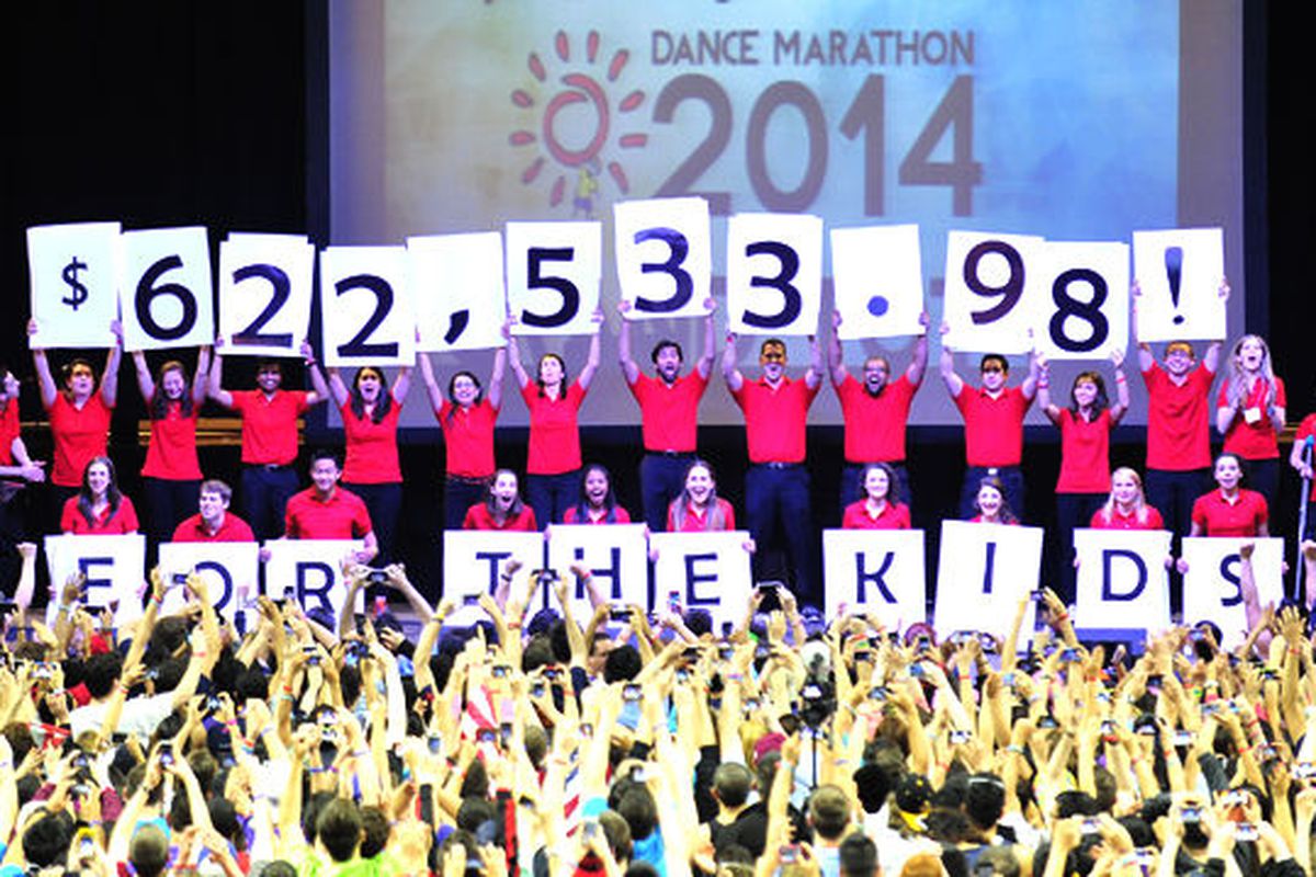 Dance Marathon 2014 at the RAC. RU students deserve some props.  The hell with "Thon". 