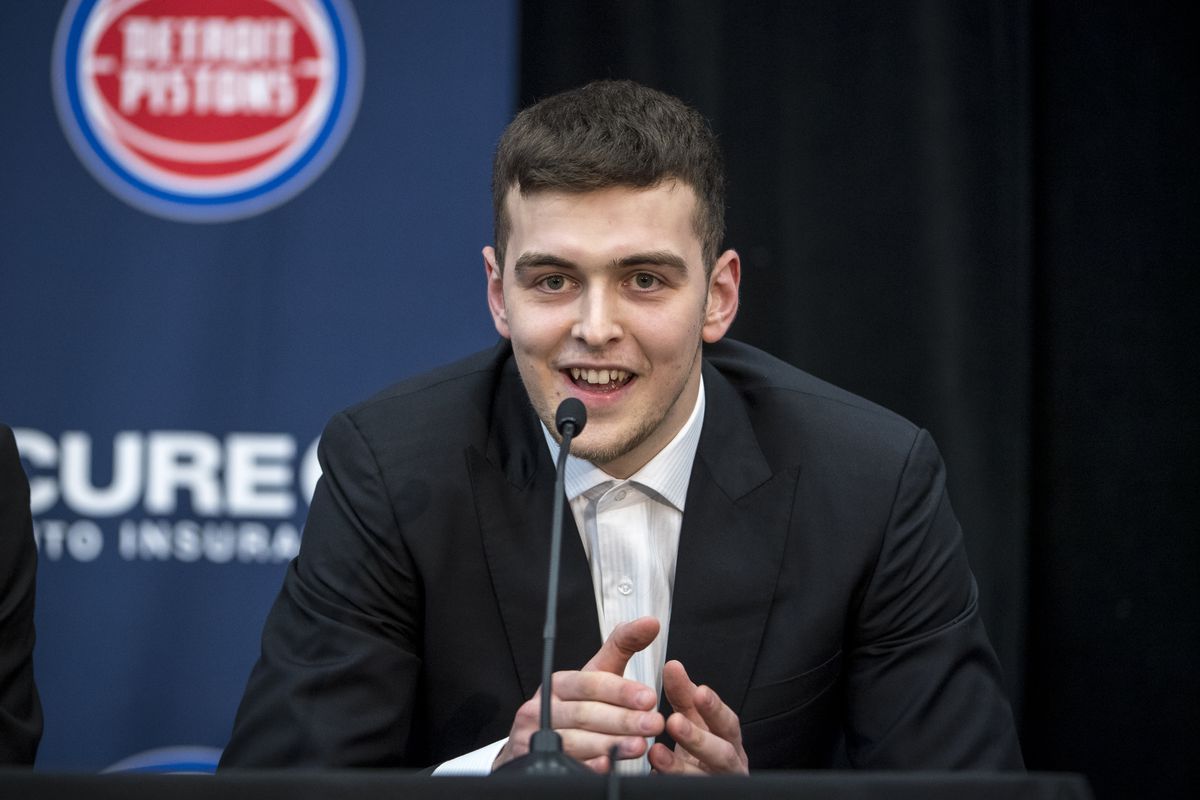 Detroit Pistons Introduce First NBA Draft First Overall Pick Cade Cunningham
