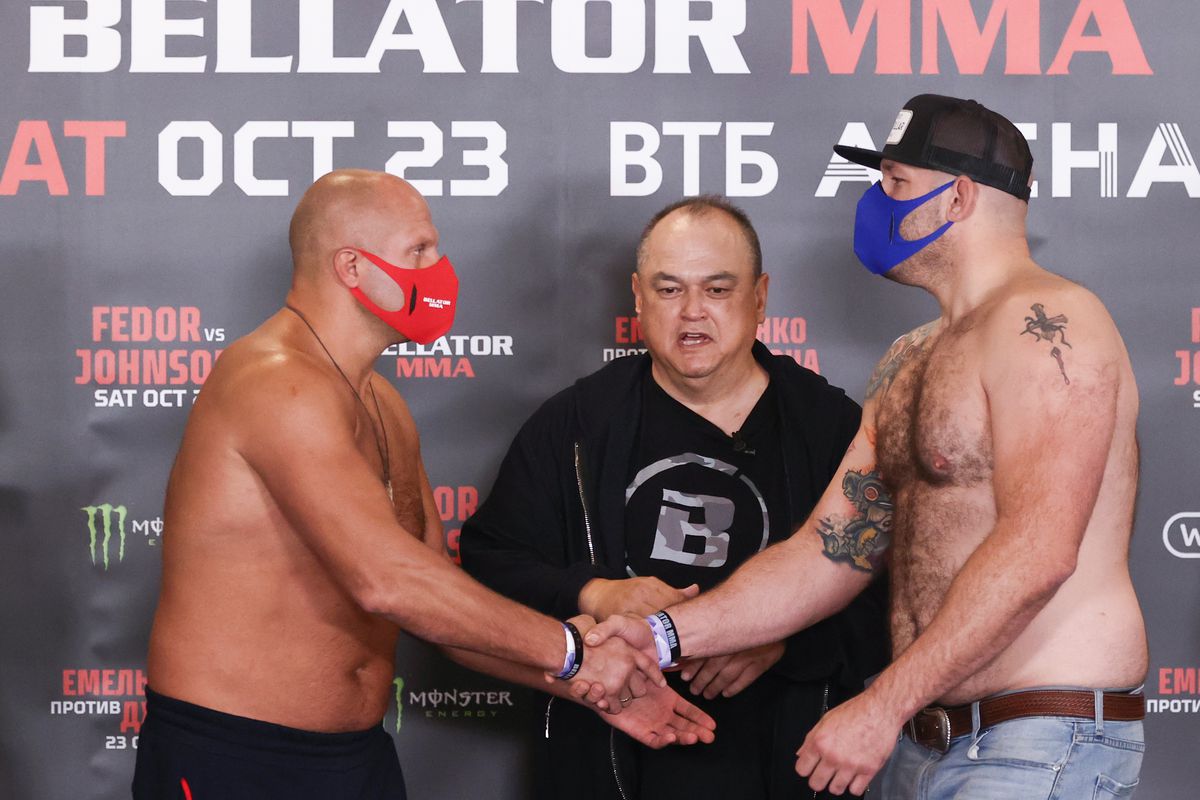Official weigh-in ceremony for mixed martial artists taking part in Bellator 269 show