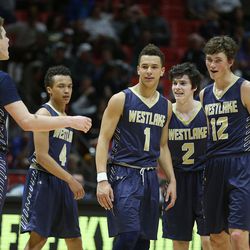Westlake High School defeats Brighton High School in overtime 54-48 in the 5A Boys Basketball State Tournament quarterfinals Thursday, March 3, 2016, in Salt Lake City.  

