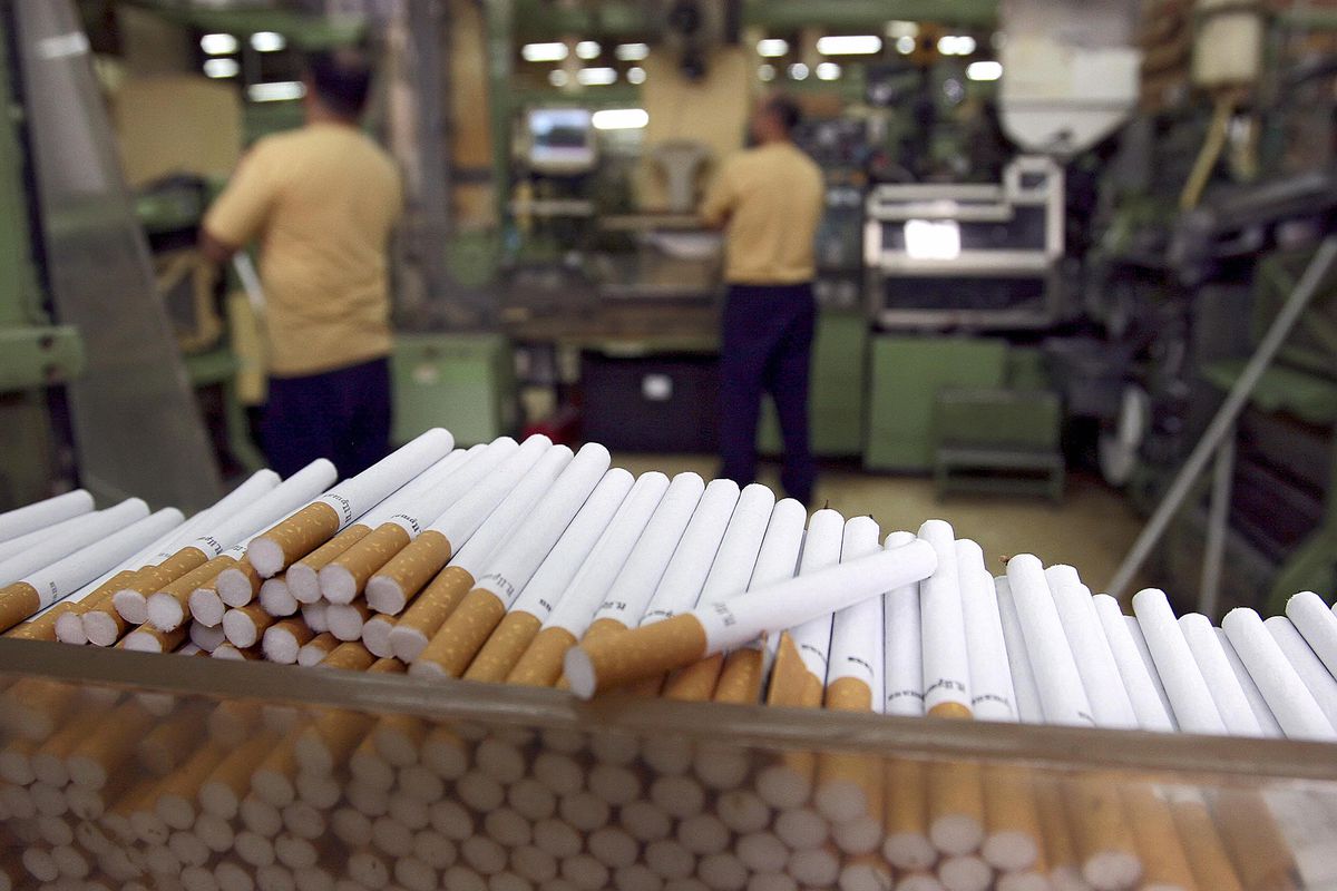 A cigarette factory in Cuba.