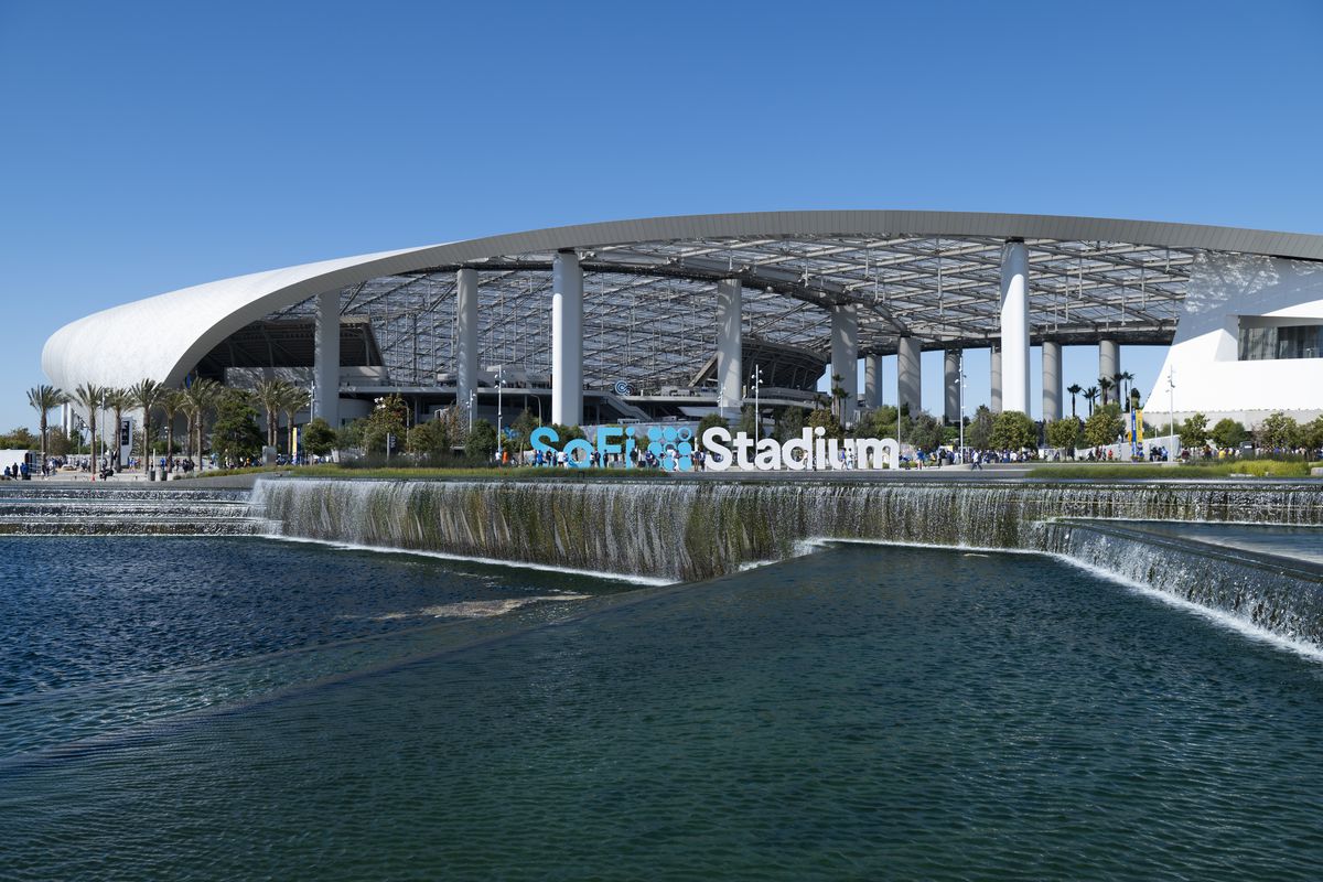 General view of SoFi Stadium, the home of the Los Angeles Rams.