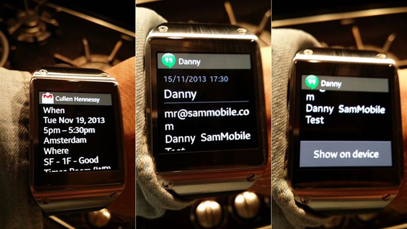 Samsung's Galaxy Gear smartwatch can now display full notifications for all your apps - The Verge
