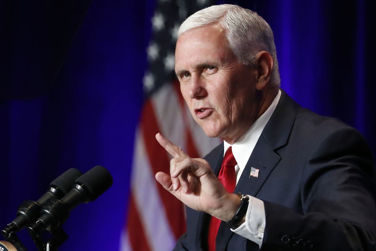 Vice President Mike Pence speaks at the Young America&amp;apos;s Foundation&amp;apos;s 39th annual National Conservative Student Conference, Friday, Aug. 4, 2017, in Washington.&nbsp;