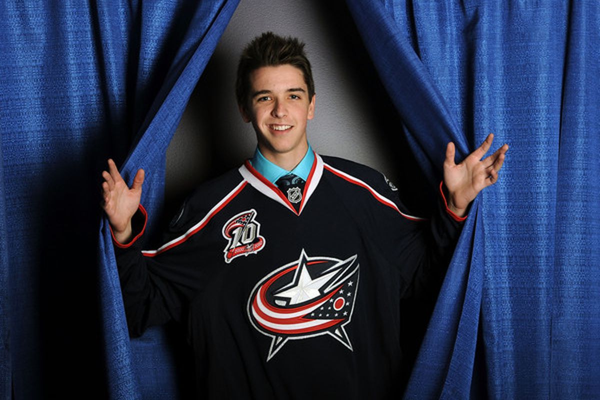 This was the creepiest picture I could find searching for "NHL draft" images. And probably the only time anyone anywhere ever will use Martin Ouellette's photo, so what the heck? Why not?